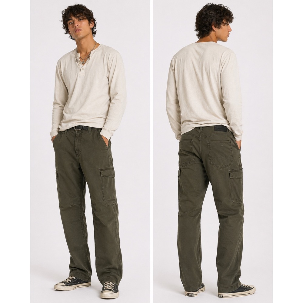 Nick Danger Cargo Pants Mens 34/30 Olive Green Slim Tapered‎ Jogger Gorpcore